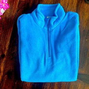 DECATHLON BLUE LONG SLEEVE FLEECE TOP
